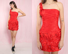 ❤️ 00s Ruched Rosette Dress