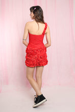 ❤️ 00s Ruched Rosette Dress