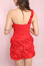 ❤️ 00s Ruched Rosette Dress