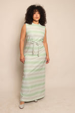 60s Silver Striped Dress