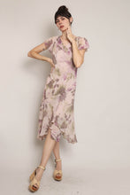 00s Silk Floral Dress