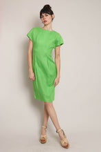 90s Green Linen Dress