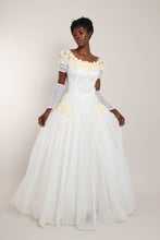 60s Chiffon Dress Set With Train