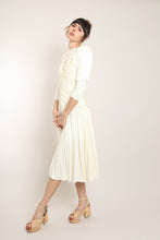 80s Ruched Lace Midi Dress