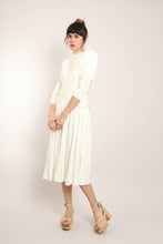 80s Ruched Lace Midi Dress