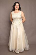 90s Organza Dress With Sash