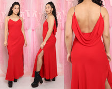 ❤️ 90s Draped Open Back Dress