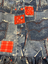 70s Denim Patchwork Dress