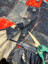 70s Denim Patchwork Dress