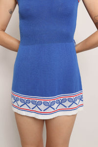 70s Knit Tennis Dress