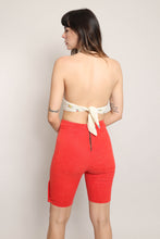 80s Red Bermuda Shorts