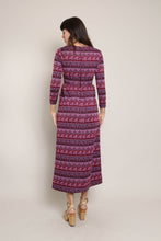 70s Abstract Mod Maxi Dress