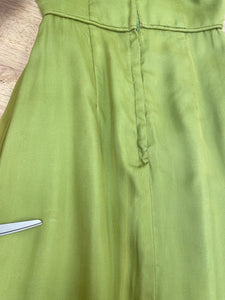 60s Green Chiffon Dress