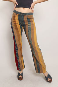 00s Patchwork Bell Bottoms