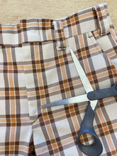70s Brown Plaid Pants
