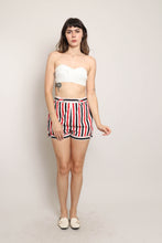 50s Striped Cotton Shorts