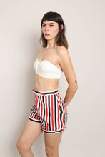 50s Striped Cotton Shorts