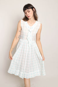 50s Sheer Cotton Dress