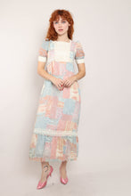 70s Marbled Prairie Dress