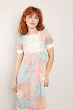 70s Marbled Prairie Dress