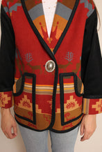 90s Reversible Southwestern Wool Jacket