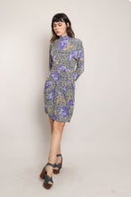 80s Purple Floral Dress