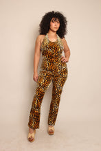 90s Velvet Leopard Jumpsuit