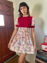70s Novelty Print Mini Dress