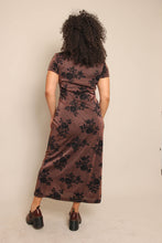 90s Copper Floral Dress