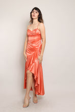 00s Orange Glitter Dress
