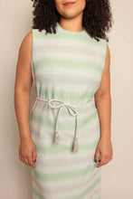 60s Silver Striped Dress