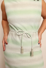 60s Silver Striped Dress