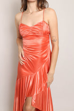 00s Orange Glitter Dress