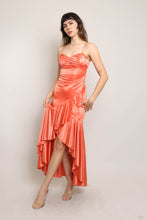 00s Orange Glitter Dress
