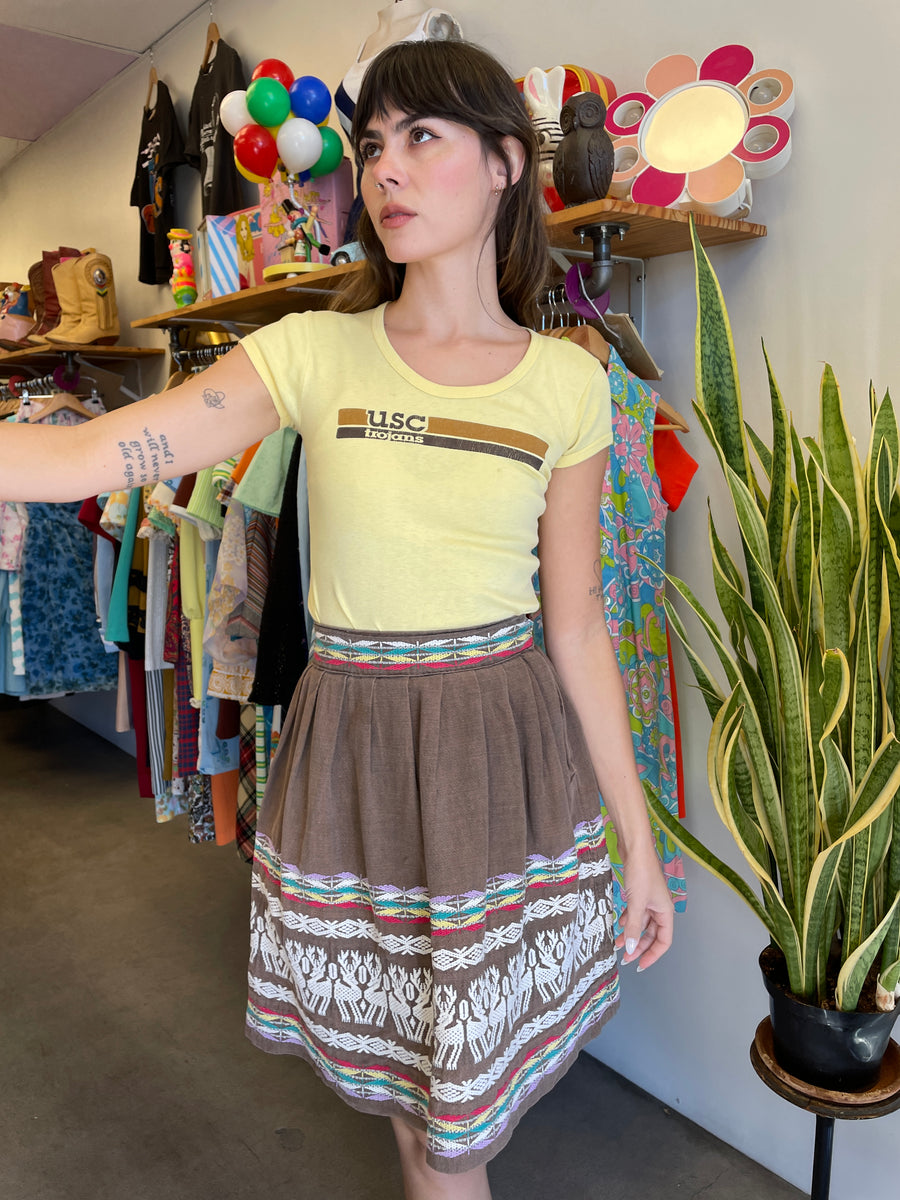 スカート vintage Guatemala hand stitch skirt スカート vintage Guatemala hand stitch skirt vintage