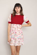 70s Novelty Print Mini Dress