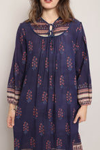 70s Purple Cotton Dress