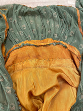 40s Embroidered Chiffon Dress