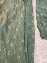 40s Embroidered Chiffon Dress