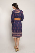 70s Purple Cotton Dress