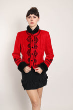 90s Velvet Soutache Jacket