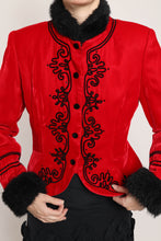 90s Velvet Soutache Jacket