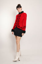 90s Velvet Soutache Jacket