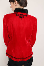 90s Velvet Soutache Jacket