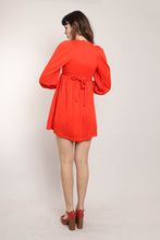 70s Red Babydoll Dress