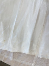 40s Satin Appliqué Dress With Train