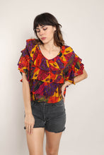 90s Paisley Flutter Shirt