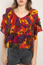 90s Paisley Flutter Shirt