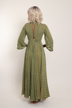 40s Embroidered Chiffon Dress