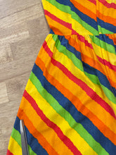 70s Rainbow Striped Dress